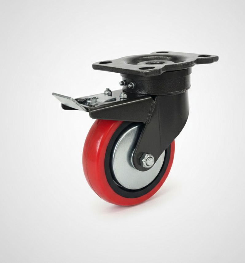 Heavy duty castor wheel